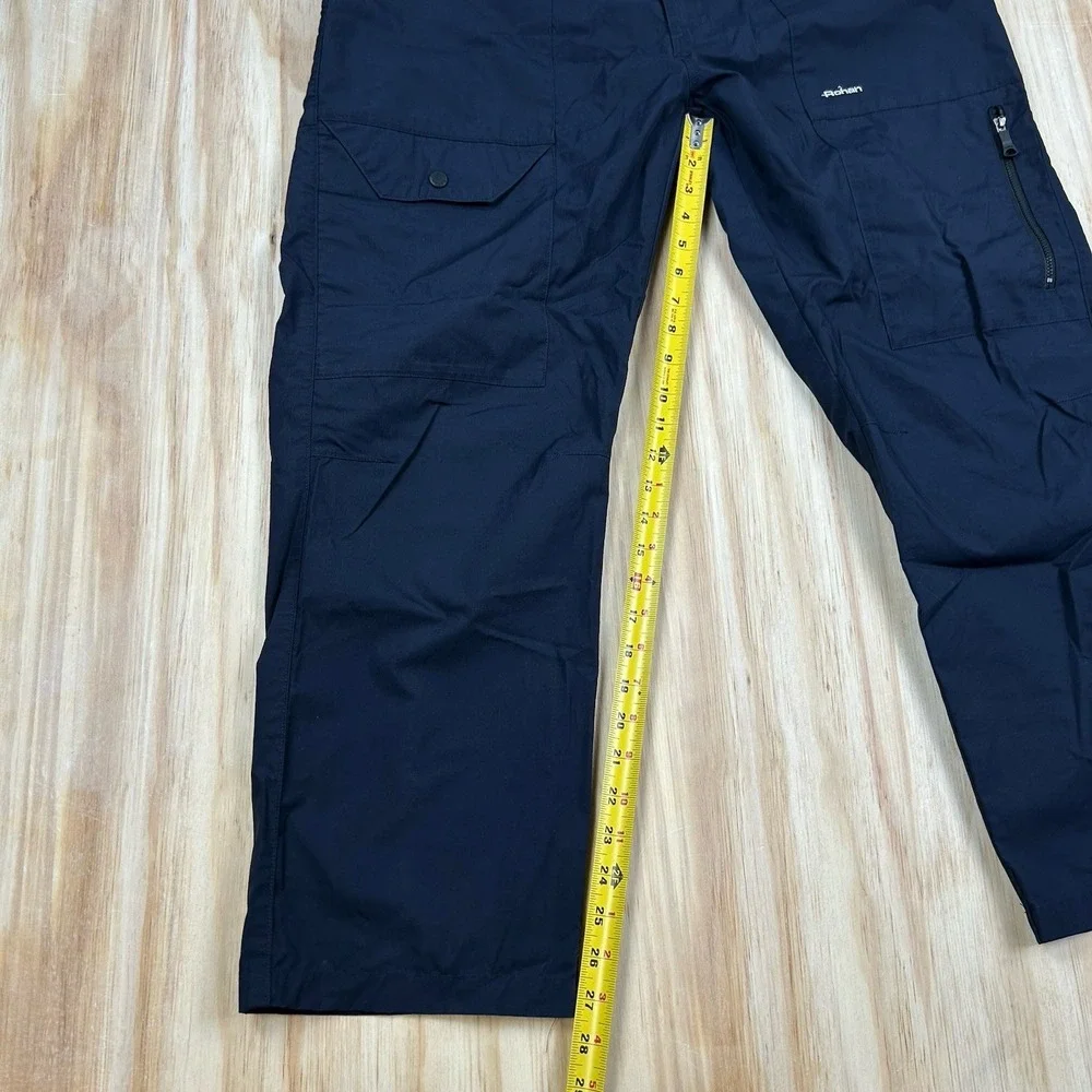 Rohan Action Bags Mens 38x27 Short Navy Blue Walking Trousers Hiking Cargo Pants
